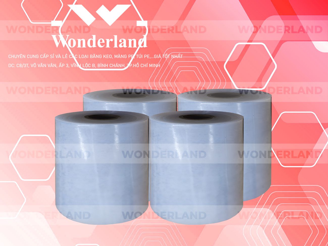 MÀNG PE TRẮNG 13.0KG LÕI 1.2KG CHẤT LƯỢNG CAO WONDERLAND GIÁ SỈ TỐT NHẤT