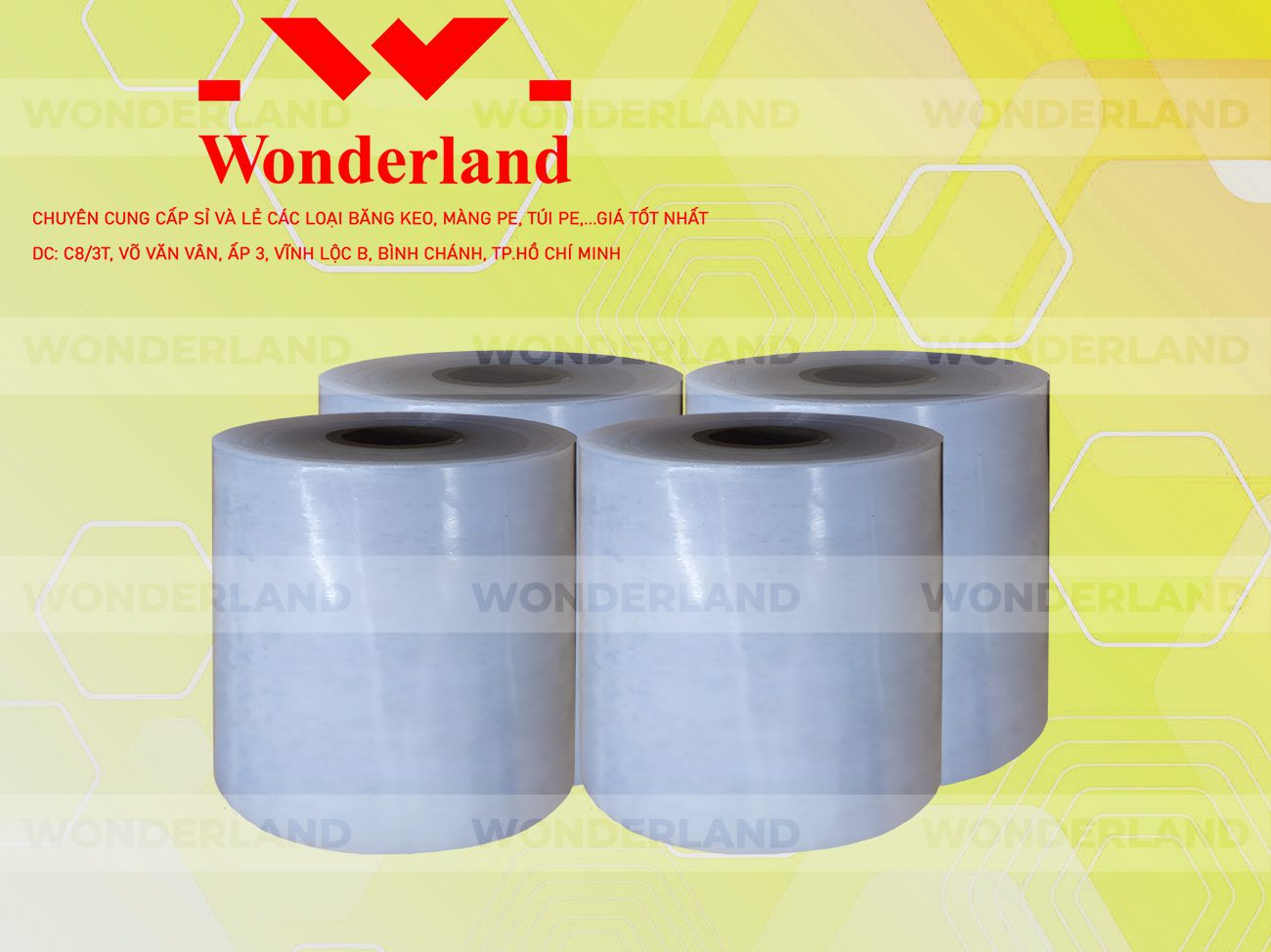 MÀNG PE TRẮNG 13.1KG LÕI 1.2KG CHẤT LƯỢNG CAO WONDERLAND GIÁ SỈ TỐT NHẤT