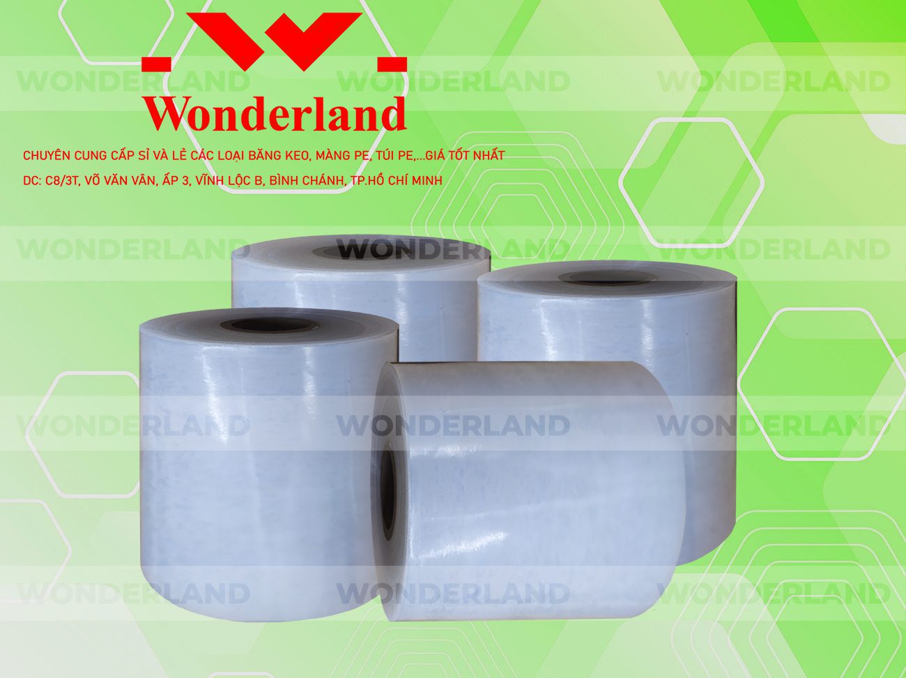MÀNG PE TRẮNG 13.2KG LÕI 1.2KG CHẤT LƯỢNG CAO WONDERLAND GIÁ SỈ TỐT NHẤT