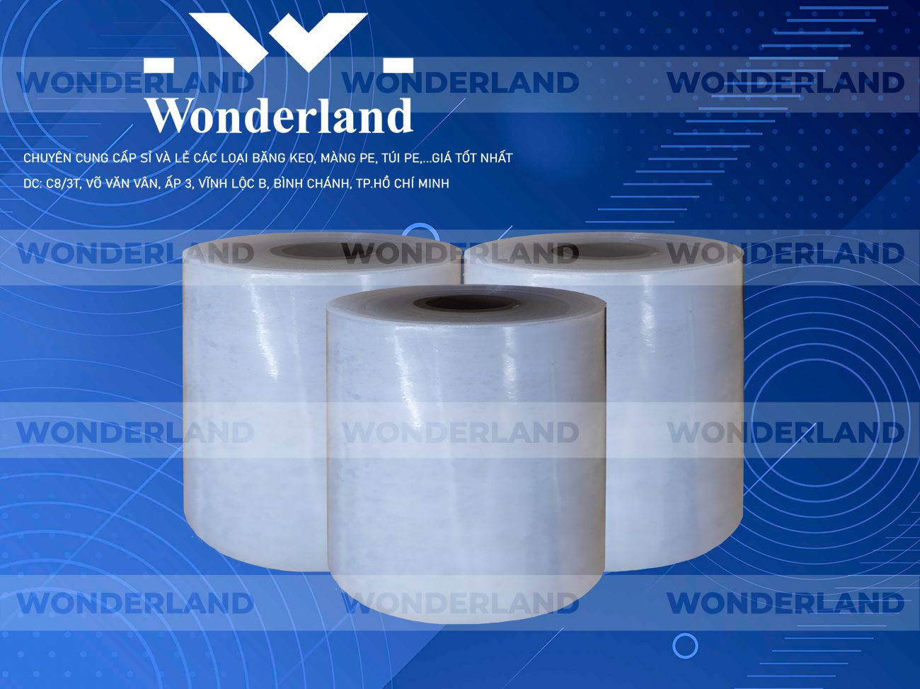 MÀNG PE TRẮNG 13.3KG LÕI 1.2KG CHẤT LƯỢNG CAO WONDERLAND GIÁ SỈ TỐT NHẤT
