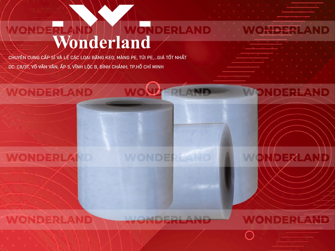 MÀNG PE TRẮNG 13.5KG LÕI 1.2KG CHẤT LƯỢNG CAO WONDERLAND