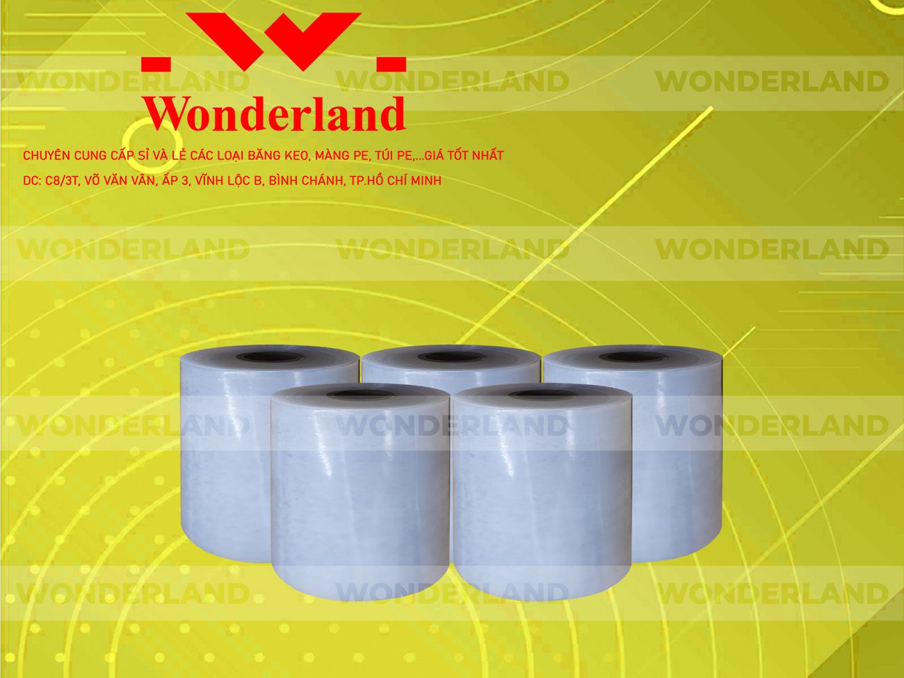 MÀNG PE TRẮNG 13.6KG LÕI 1.2KG CHẤT LƯỢNG CAO WONDERLAND