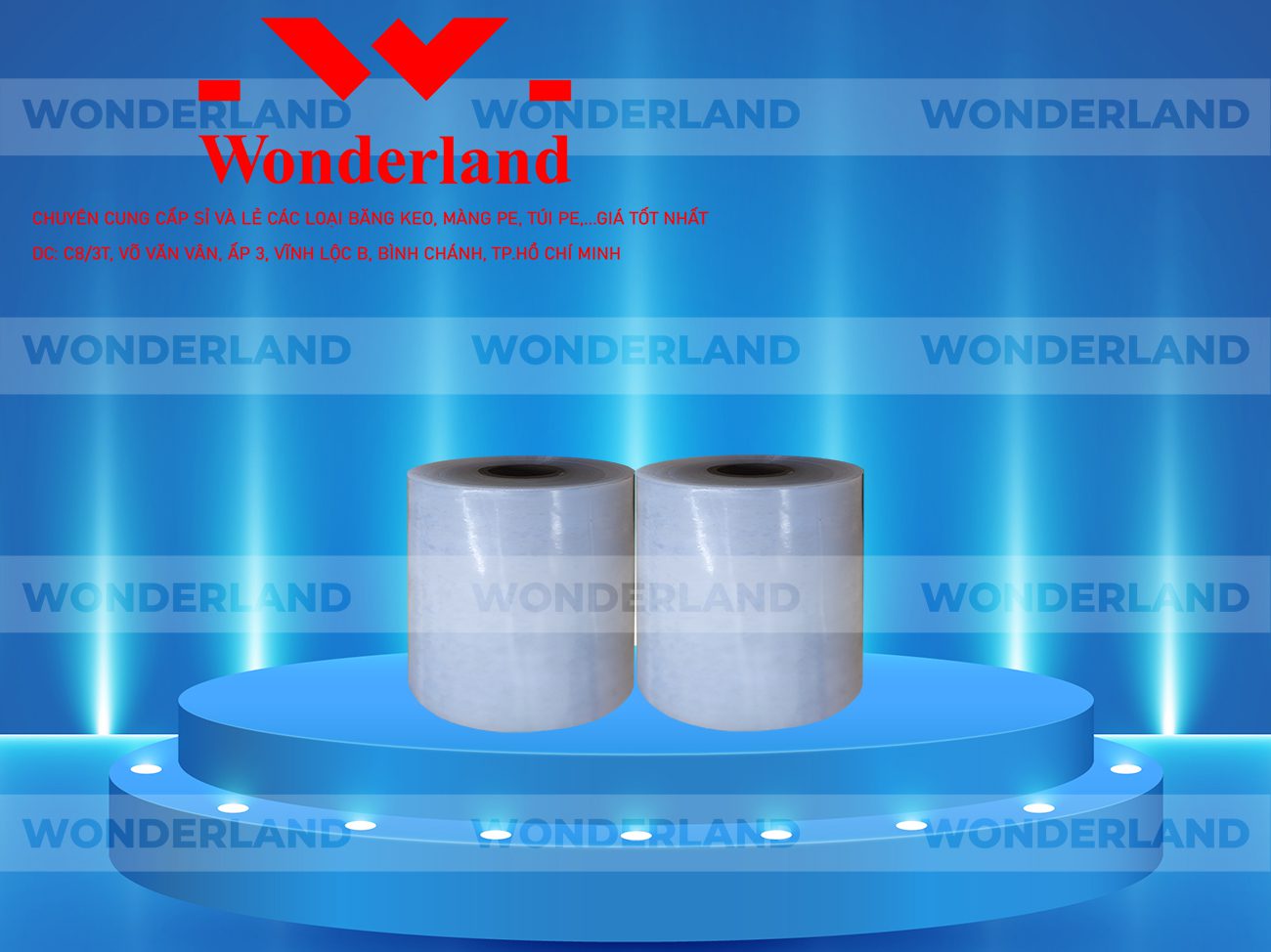 MÀNG PE TRẮNG 13.7KG LÕI 1.2KG CHẤT LƯỢNG CAO WONDERLAND
