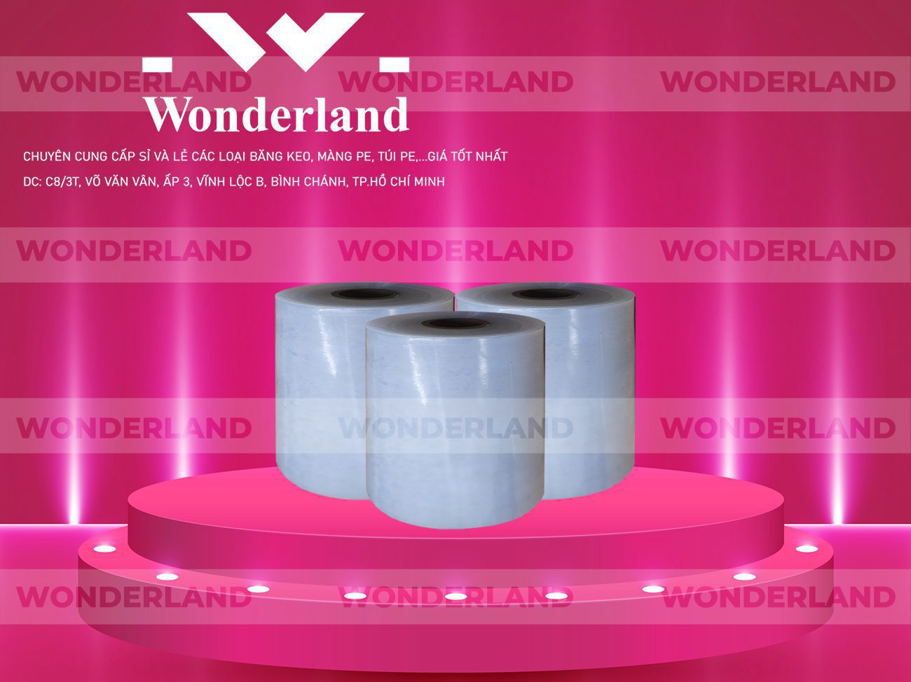 MÀNG PE TRẮNG 13.9KG LÕI 1.2KG CHẤT LƯỢNG CAO WONDERLAND GIÁ SỈ TỐT NHẤT
