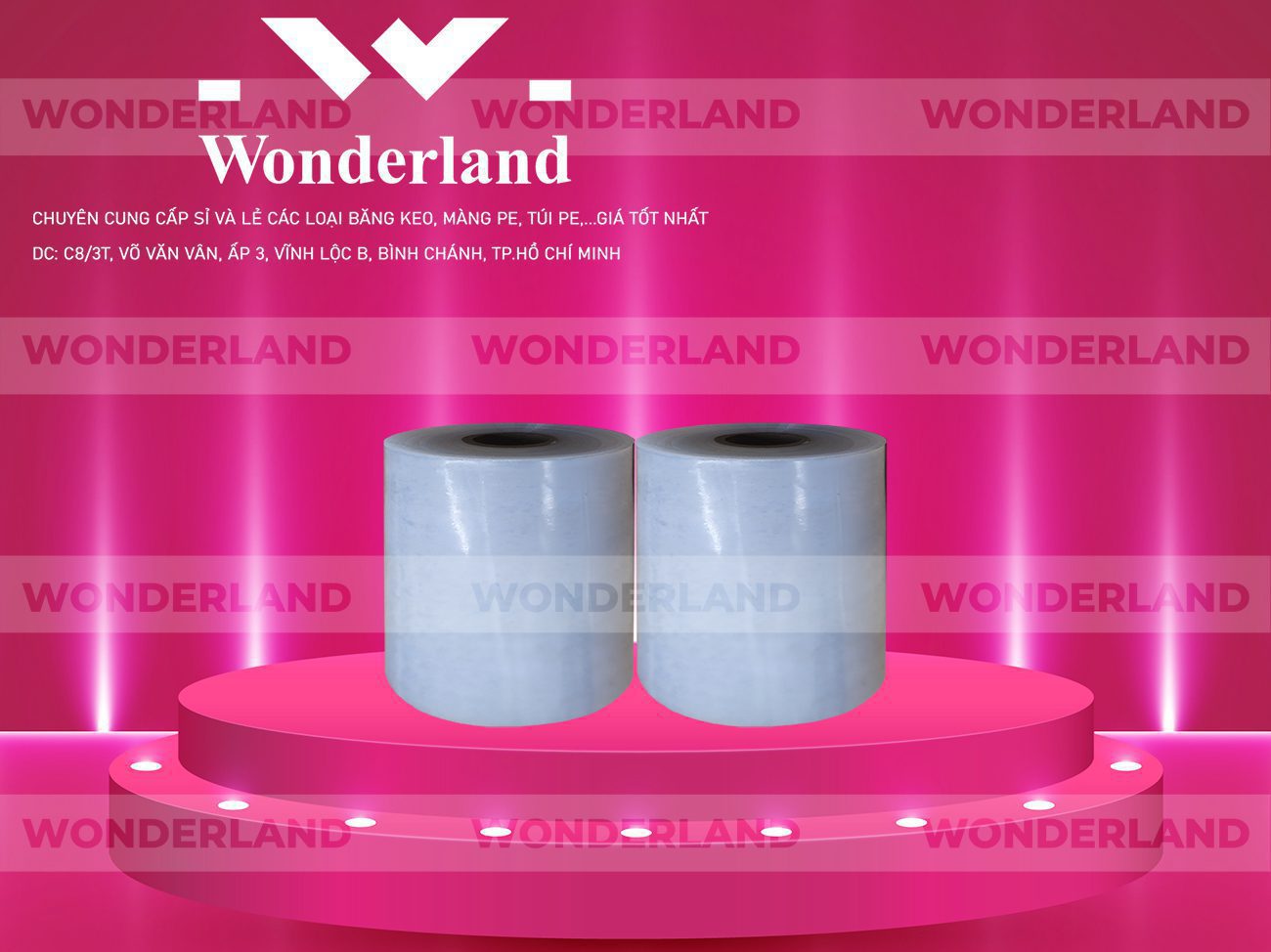MÀNG PE TRẮNG 13.9KG LÕI 1.2KG CHẤT LƯỢNG CAO WONDERLAND