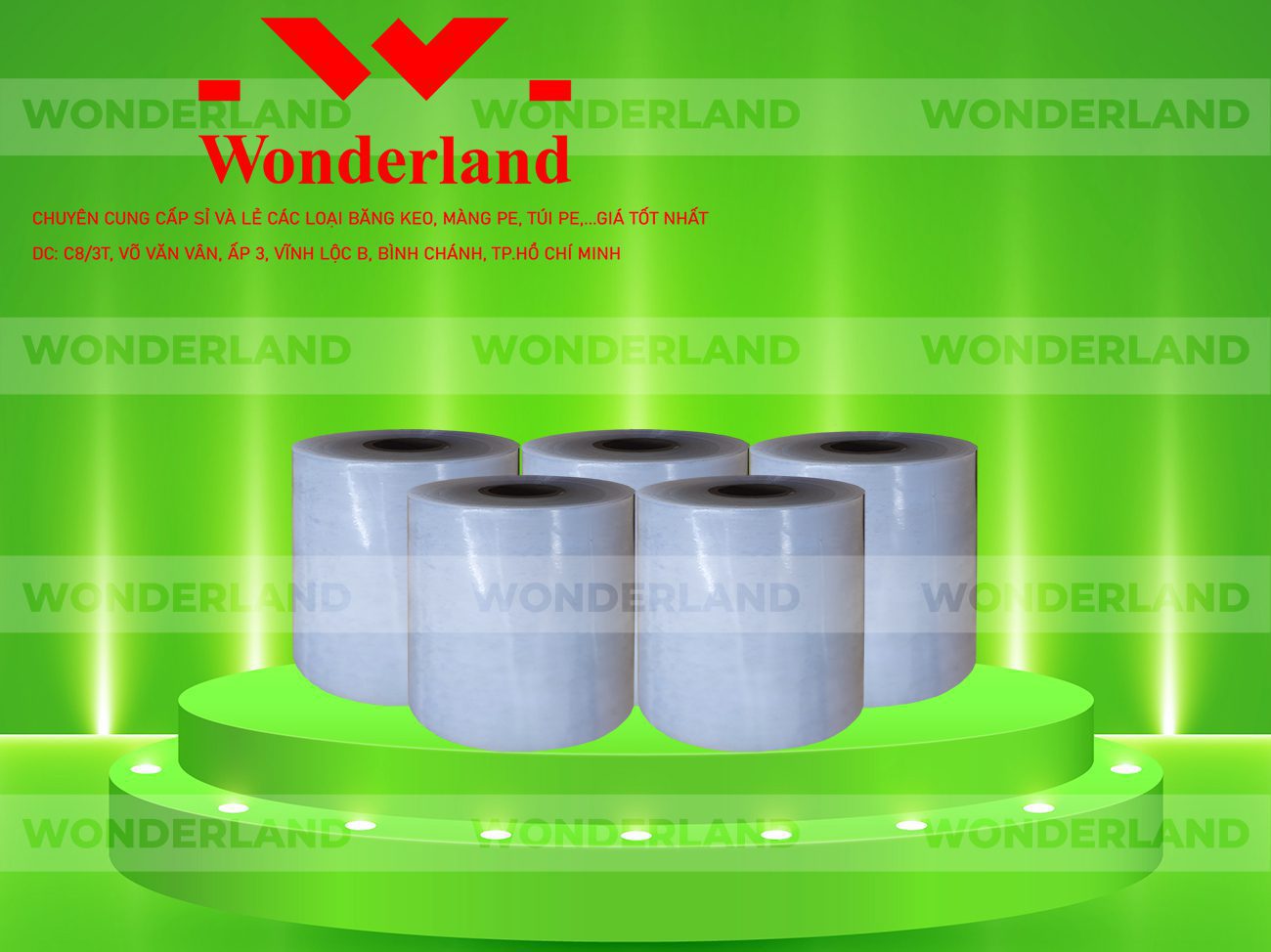 MÀNG PE TRẮNG 14.1KG LÕI 1.2KG CHẤT LƯỢNG CAO WONDERLAND GIÁ SỈ TỐT NHẤT