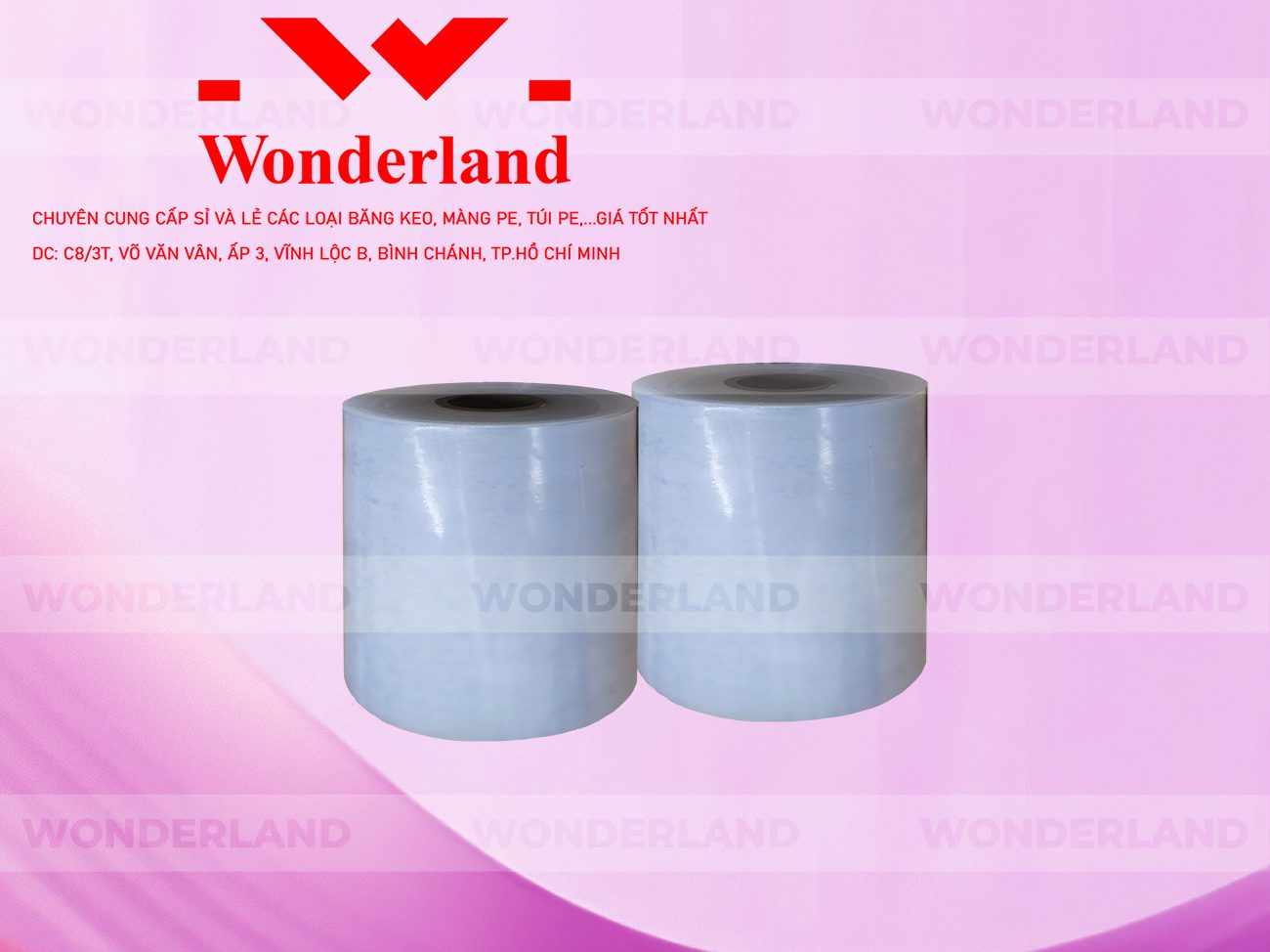 MÀNG PE TRẮNG 14.5KG LÕI 1.2KG CHẤT LƯỢNG CAO WONDERLAND