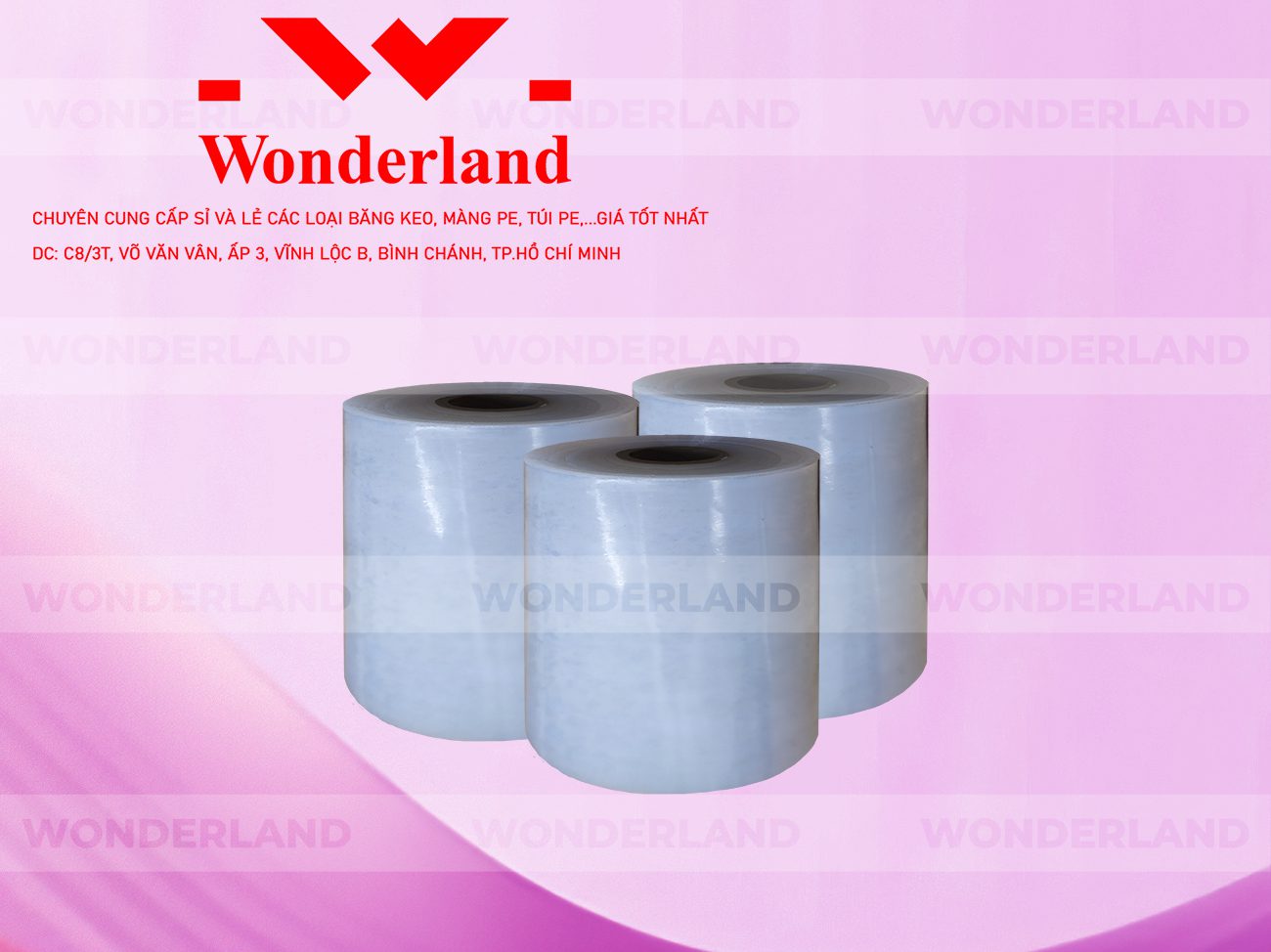 MÀNG PE TRẮNG 14.5KG LÕI 1.2KG CHẤT LƯỢNG CAO WONDERLAND GIÁ SỈ TỐT NHẤT