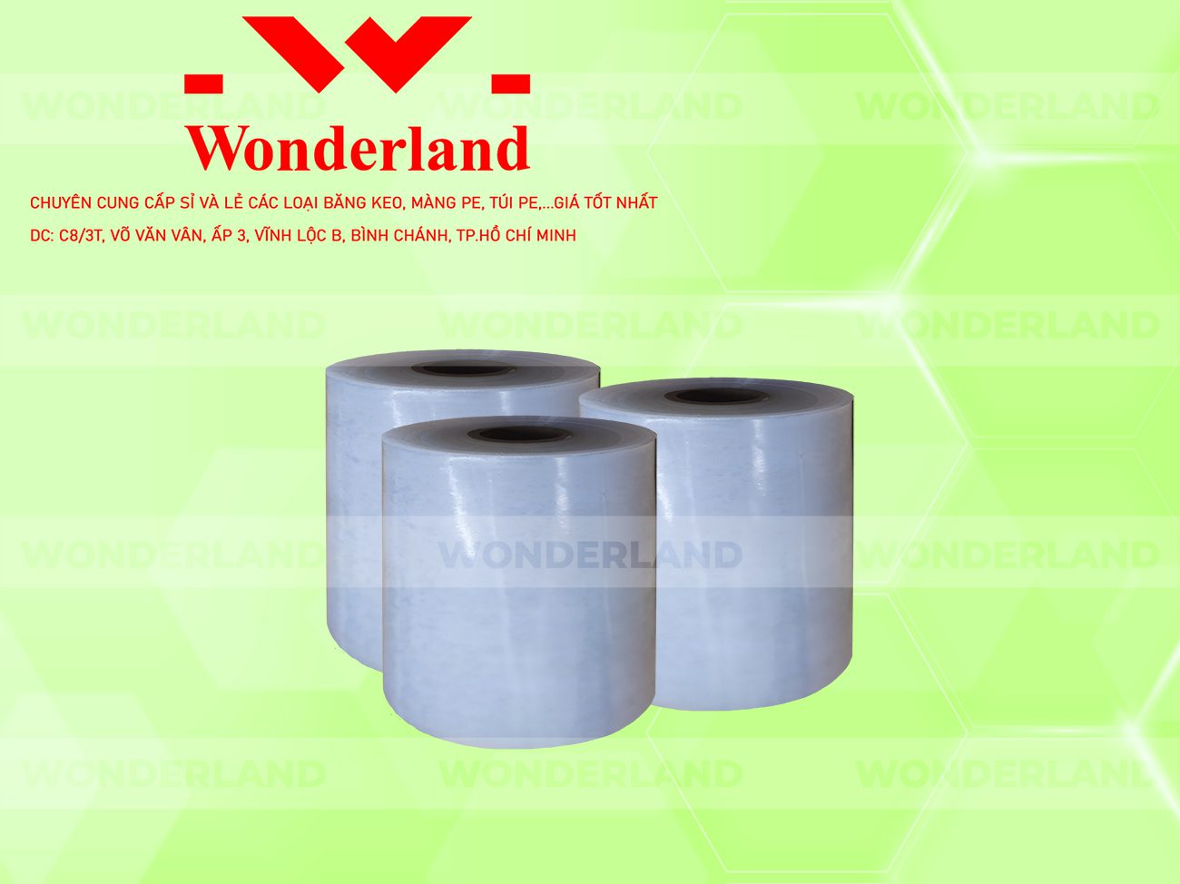 MÀNG PE TRẮNG 14.5KG LÕI 1.2KG CHẤT LƯỢNG CAO WONDERLAND GIÁ SỈ TỐT NHẤT