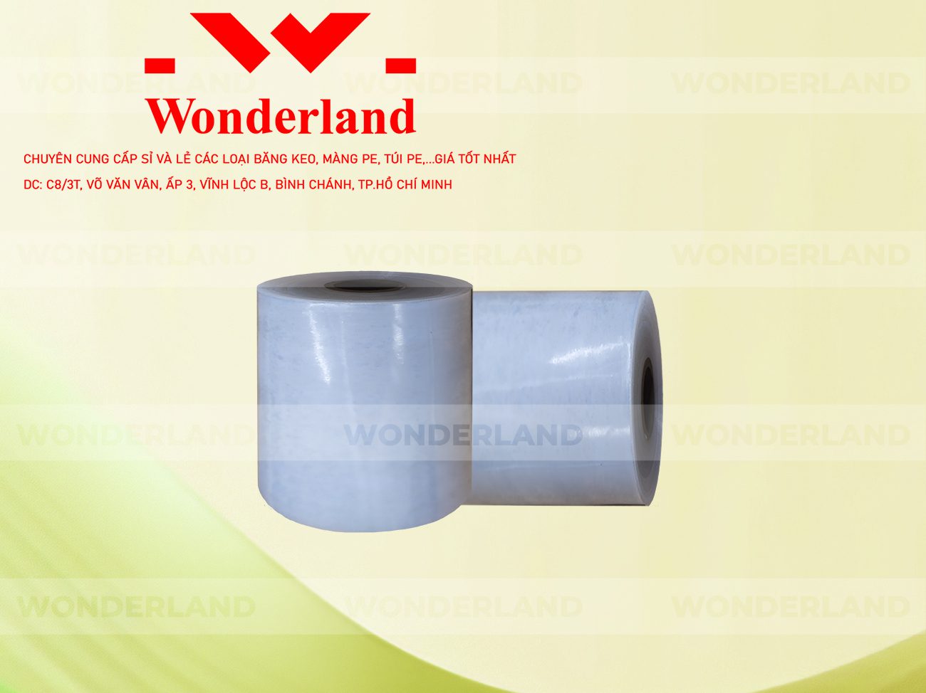 MÀNG PE TRẮNG 14.7KG LÕI 1.2KG CHẤT LƯỢNG CAO WONDERLAND