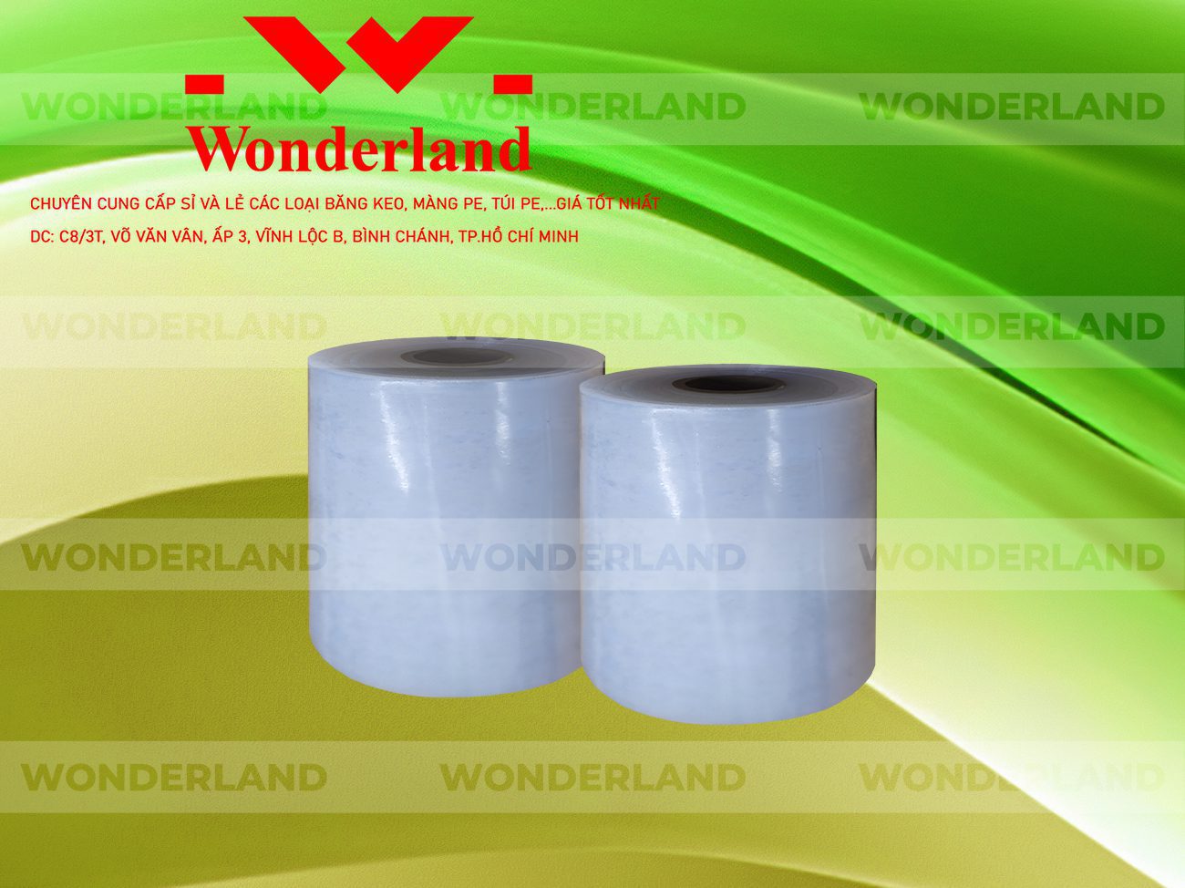 MÀNG PE TRẮNG 14.8KG LÕI 1.2KG CHẤT LƯỢNG CAO WONDERLAND