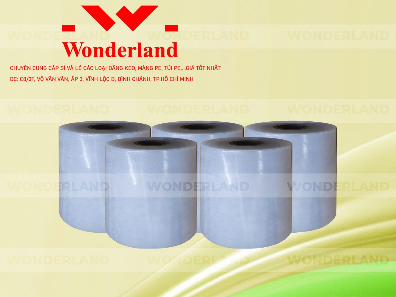 MÀNG PE TRẮNG 14.9KG LÕI 1.2KG CHẤT LƯỢNG CAO WONDERLAND GIÁ SỈ TỐT NHẤT