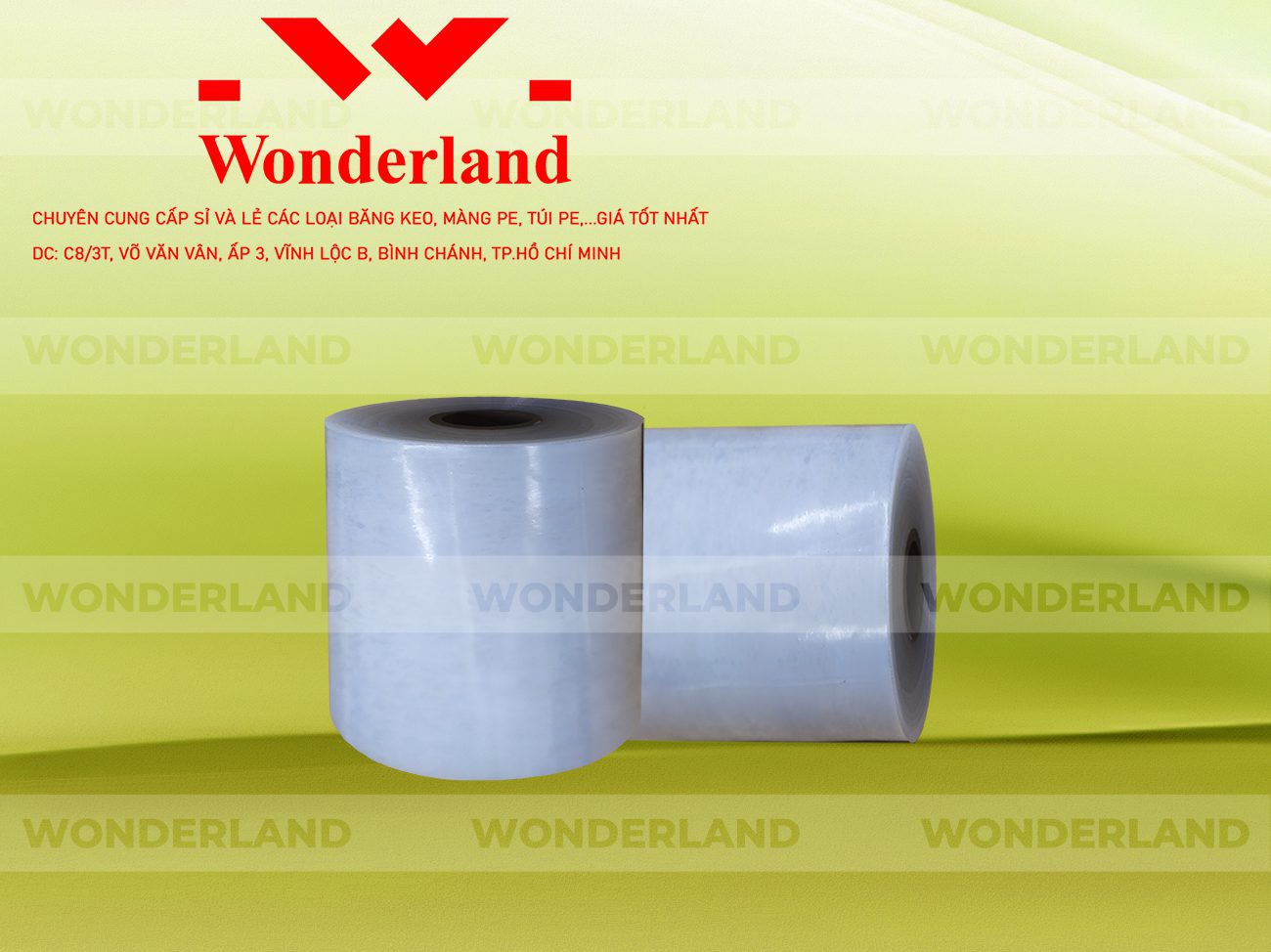 MÀNG PE TRẮNG 15.0KG LÕI 1.2KG CHẤT LƯỢNG CAO WONDERLAND