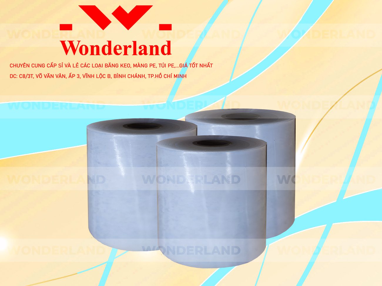 MÀNG PE TRẮNG 15.5KG LÕI 1.2KG CHẤT LƯỢNG CAO WONDERLAND GIÁ SỈ TỐT NHẤT