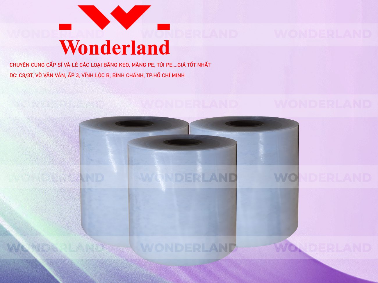 MÀNG PE TRẮNG 15.8KG LÕI 1.2KG CHẤT LƯỢNG CAO WONDERLAND GIÁ SỈ TỐT NHẤT