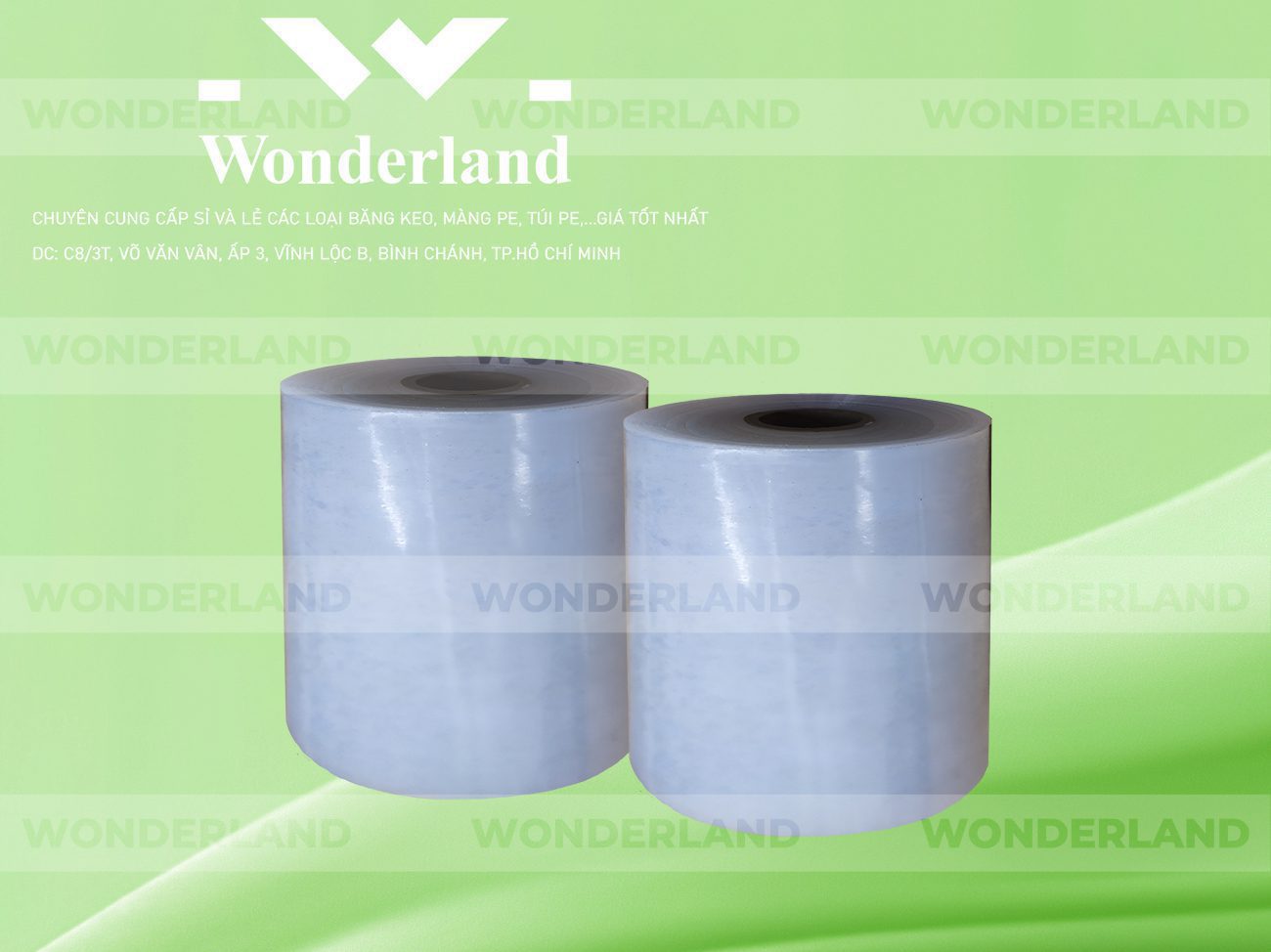 MÀNG PE TRẮNG 15.9KG LÕI 1.2KG CHẤT LƯỢNG CAO WONDERLAND