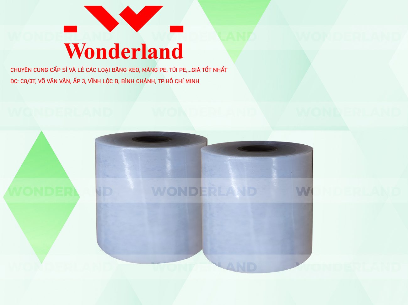 MÀNG PE TRẮNG 16.1KG LÕI 1.2KG CHẤT LƯỢNG CAO WONDERLAND GIÁ SỈ TỐT NHẤT