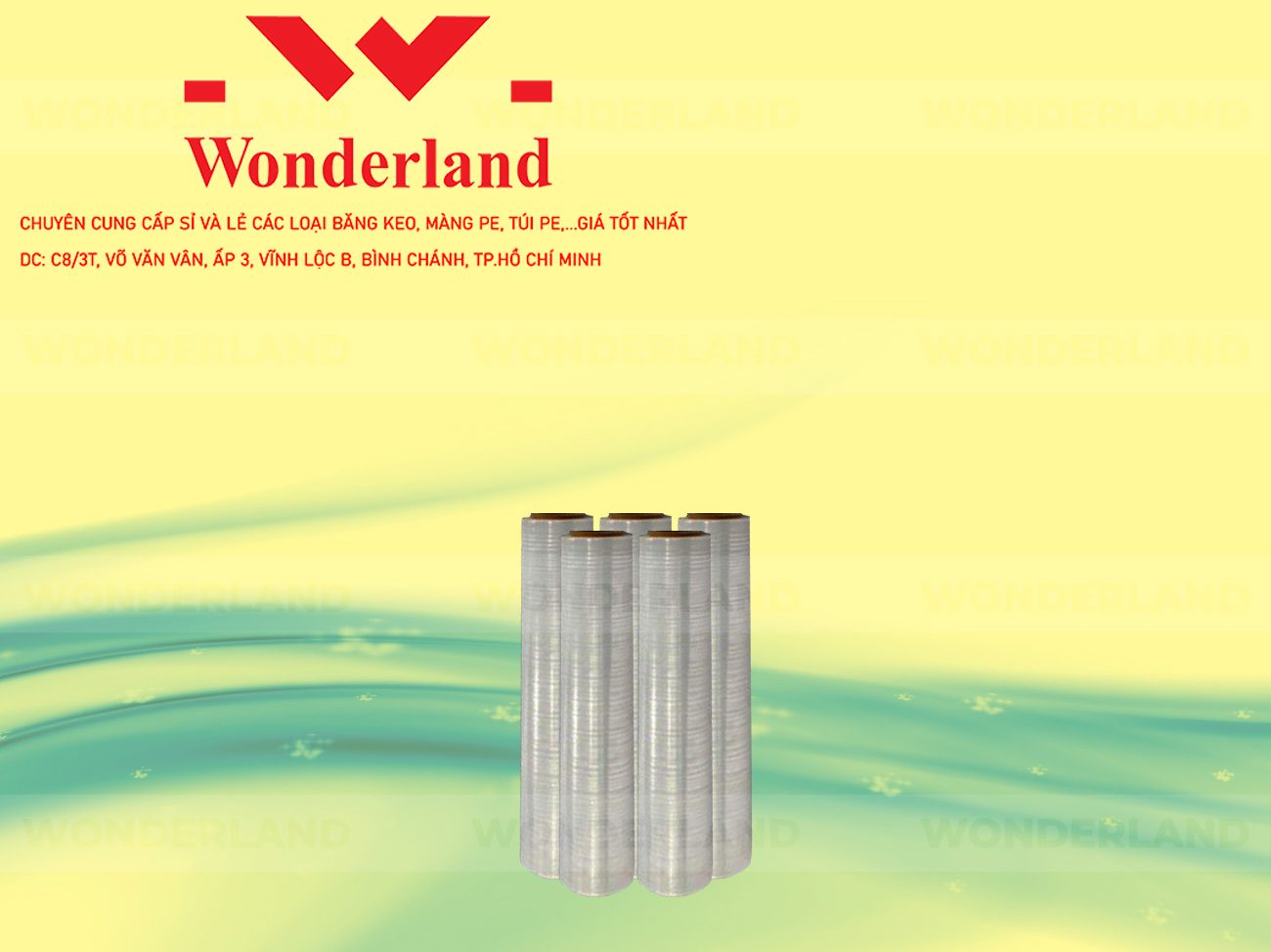 MÀNG PE TRẮNG 1KG LÕI 200G WONDERLAND CHẤT LƯỢNG CAO