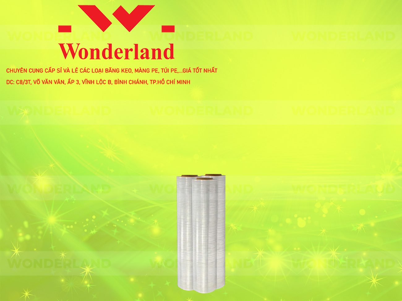 MÀNG PE TRẮNG 2.1KG LÕI 200G CHẤT LƯỢNG CAO WONDERLAND GIÁ SỈ TỐT NHẤT