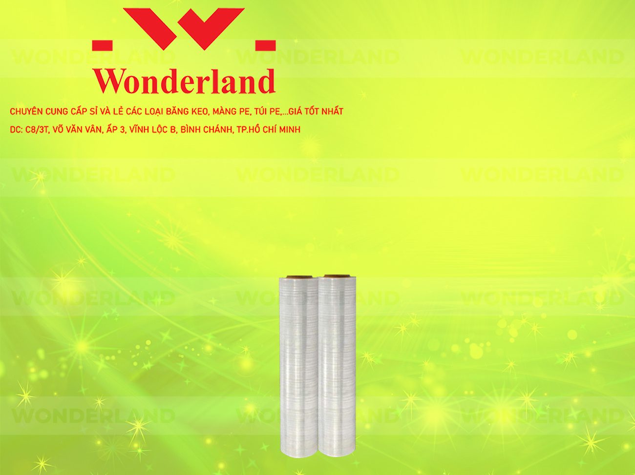 MÀNG PE TRẮNG 2.1KG LÕI 200G CHẤT LƯỢNG CAO WONDERLAND