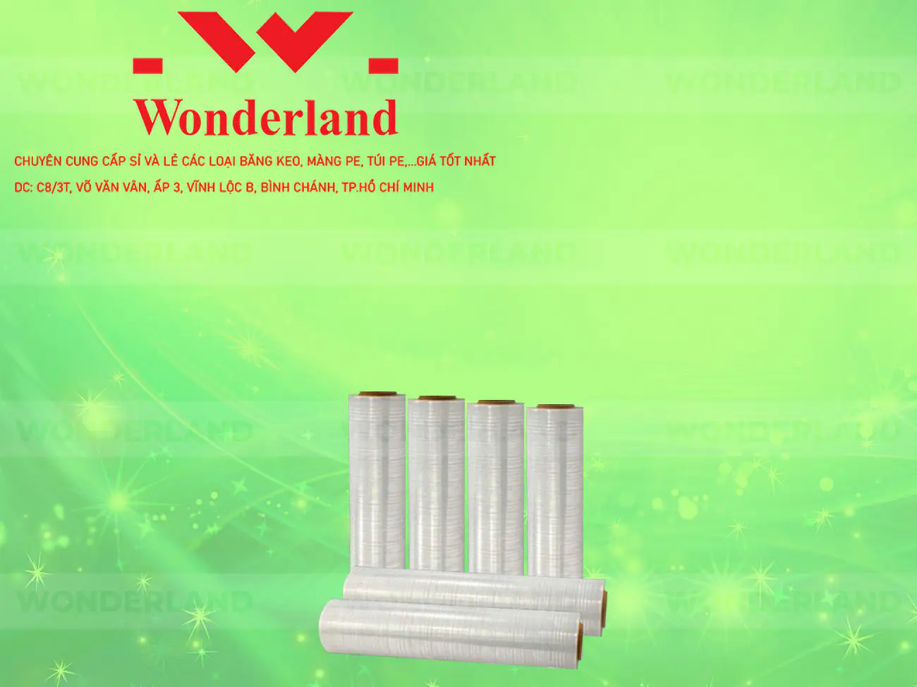 MÀNG PE TRẮNG 2.2KG LÕI 200G CHẤT LƯỢNG CAO WONDERLAND GIÁ SỈ TỐT NHẤT
