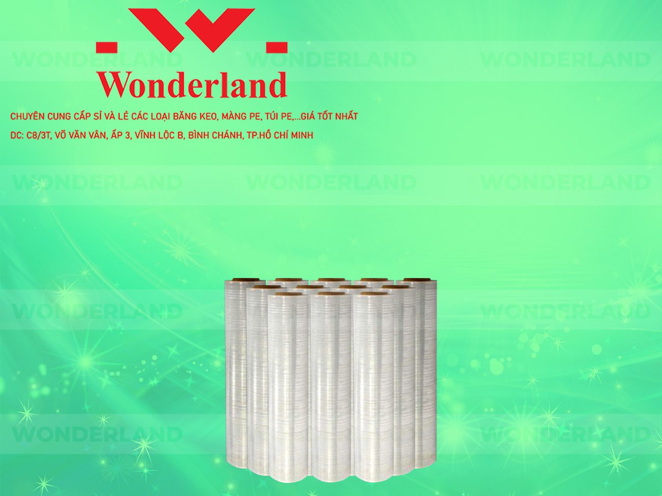 MÀNG PE TRẮNG 2.3KG LÕI 200G CHẤT LƯỢNG CAO WONDERLAND GIÁ SỈ TỐT NHẤT