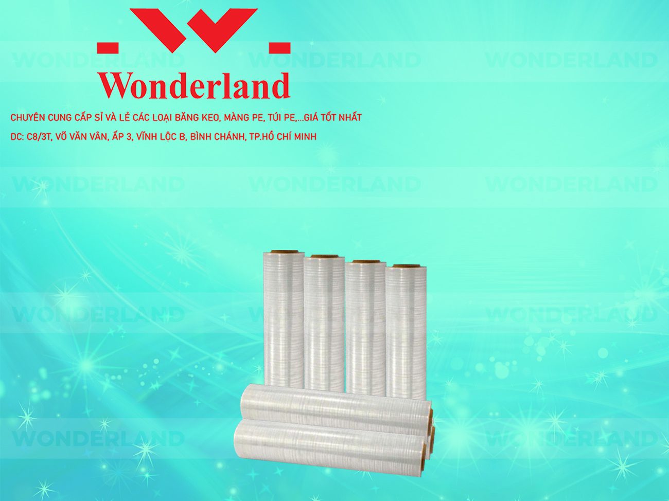 MÀNG PE TRẮNG 2.4KG LÕI 200G CHẤT LƯỢNG CAO WONDERLAND GIÁ SỈ TỐT NHẤT