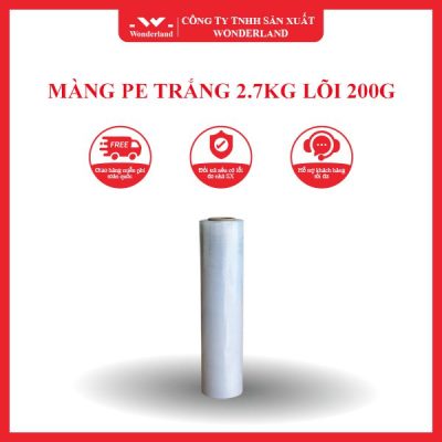 MÀNG PE TRẮNG 2.7KG LÕI 200G WONDERLAND