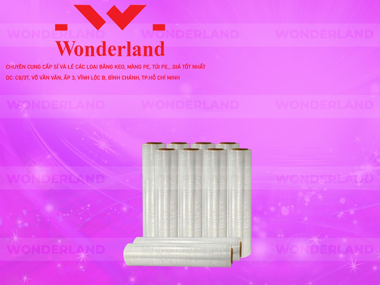 MÀNG PE TRẮNG 2.7KG LÕI 200G CHẤT LƯỢNG CAO WONDERLAND GIÁ SỈ TỐT NHẤT