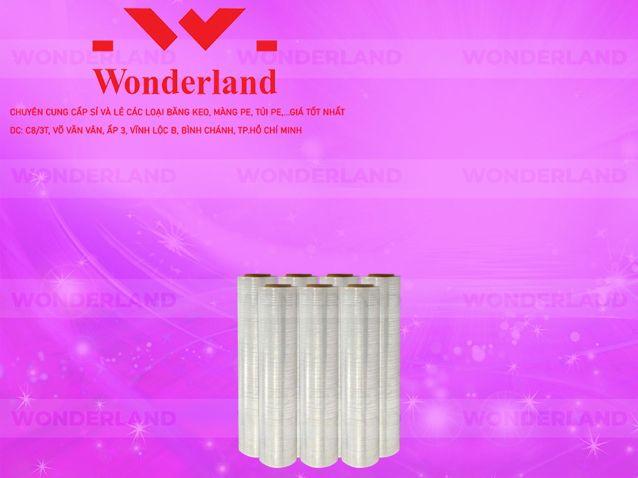 MÀNG PE TRẮNG 2.7KG LÕI 200G CHẤT LƯỢNG CAO WONDERLAND