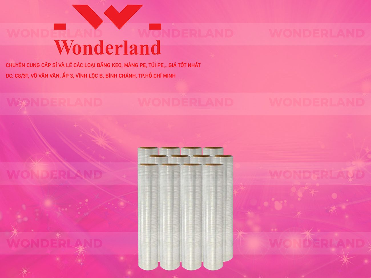 MÀNG PE TRẮNG 2.8KG LÕI 200G CHẤT LƯỢNG CAO WONDERLAND GIÁ SỈ TỐT NHẤT