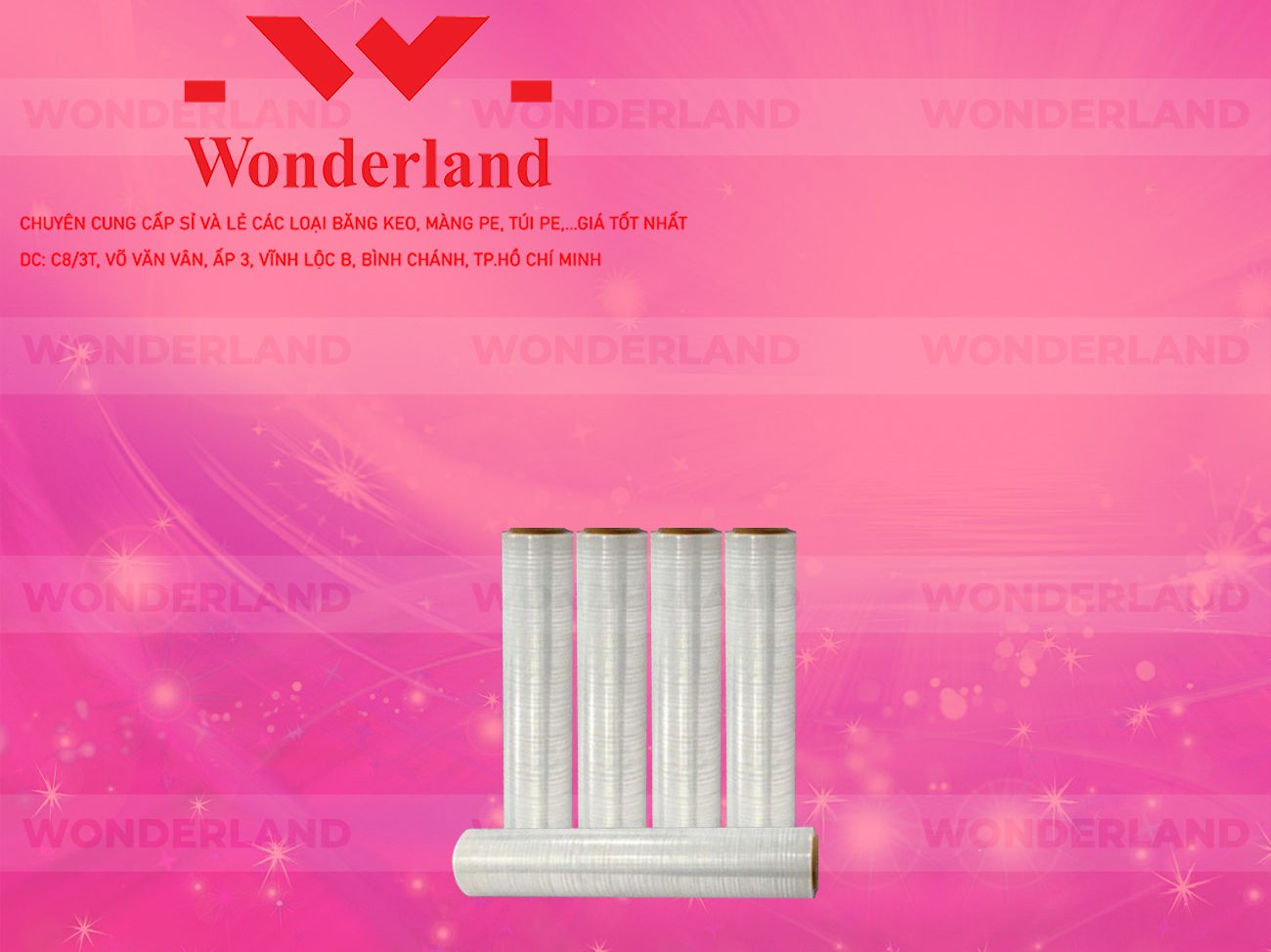 MÀNG PE TRẮNG 2.8KG LÕI 200G CHẤT LƯỢNG CAO WONDERLAND