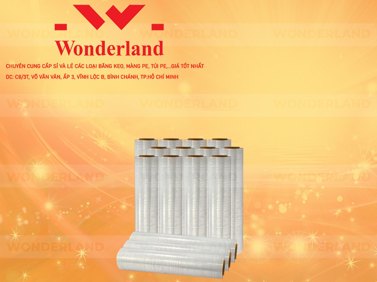 MÀNG PE TRẮNG 2.9KG LÕI 200G CHẤT LƯỢNG CAO WONDERLAND GIÁ SỈ TỐT NHẤT