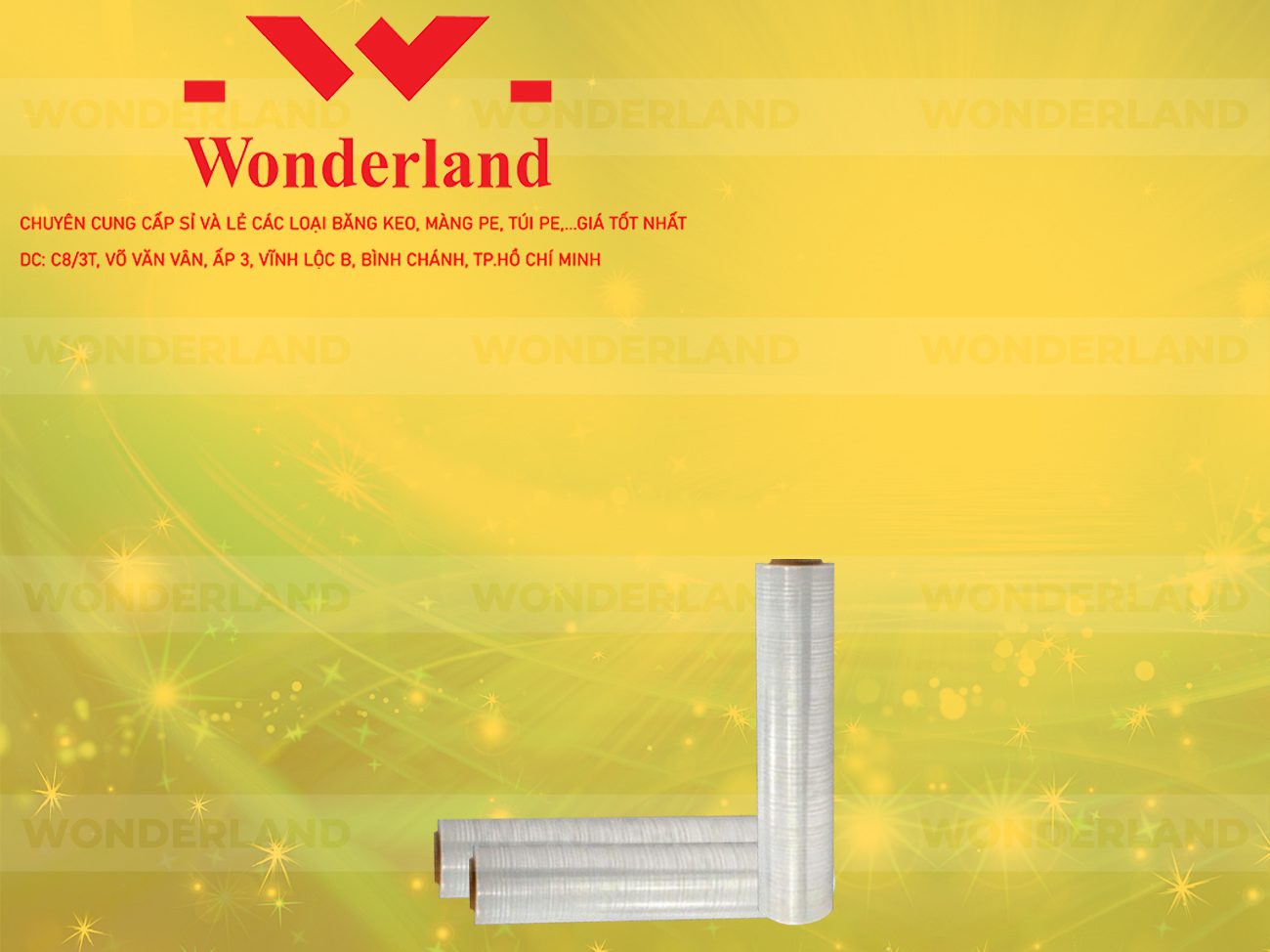 MÀNG PE TRẮNG 2KG LÕI 200G CHẤT LƯỢNG CAO WONDERLAND GIÁ SỈ TỐT NHẤT