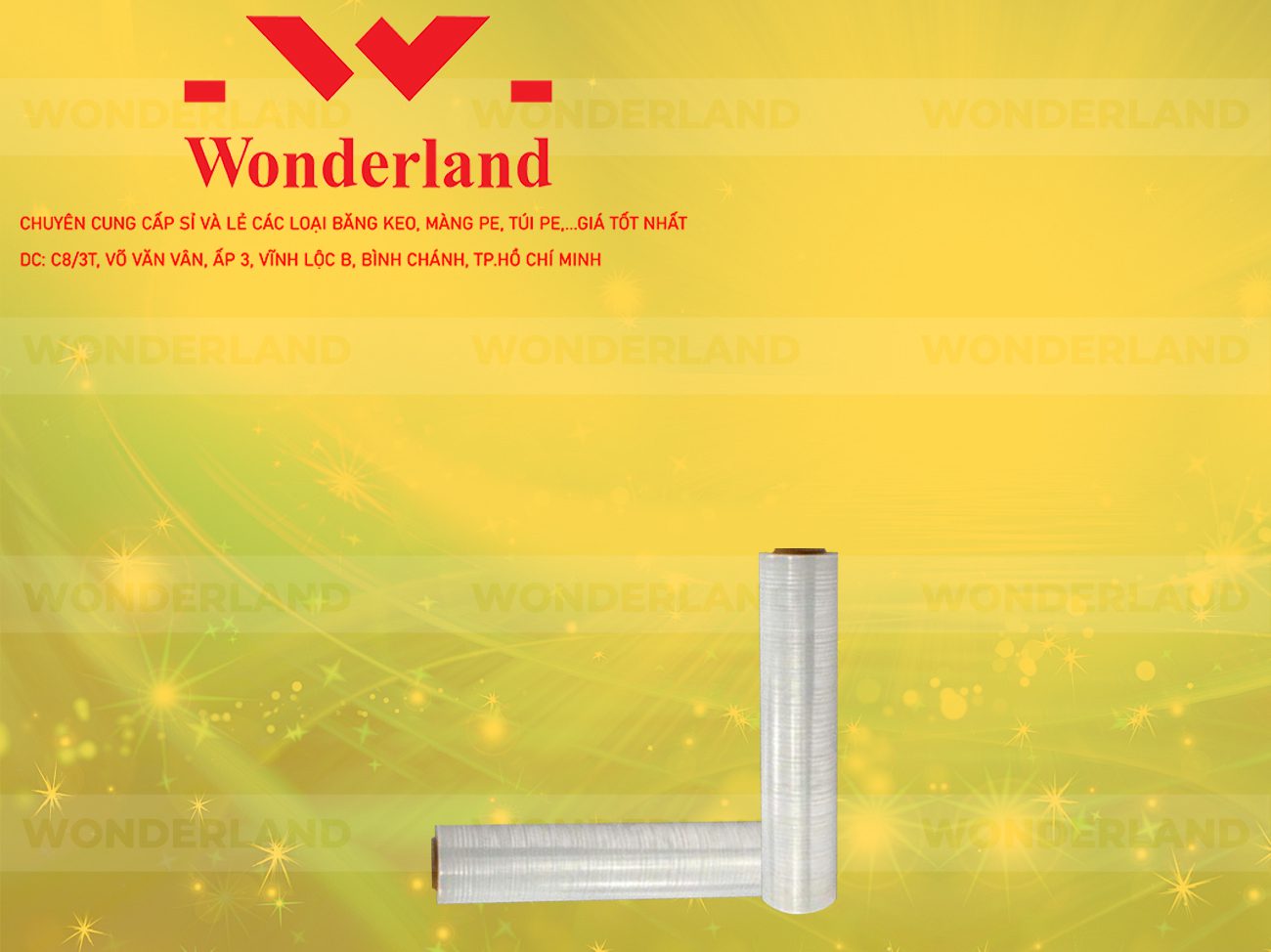 MÀNG PE TRẮNG 2KG LÕI 200G CHẤT LƯỢNG CAO WONDERLAND