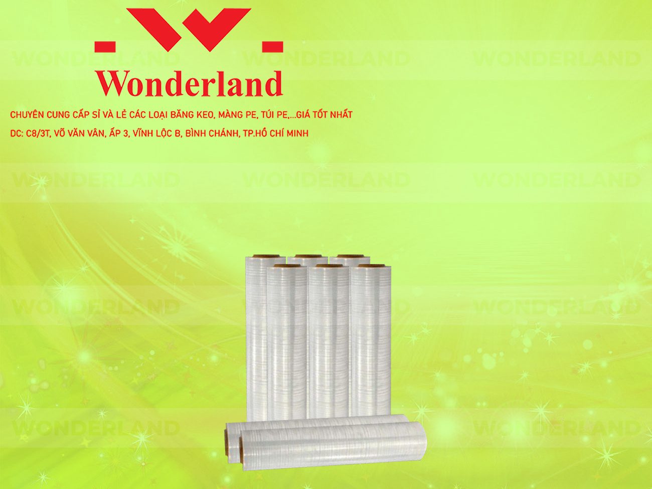 MÀNG PE TRẮNG 3.0KG LÕI 200G CHẤT LƯỢNG CAO WONDERLAND