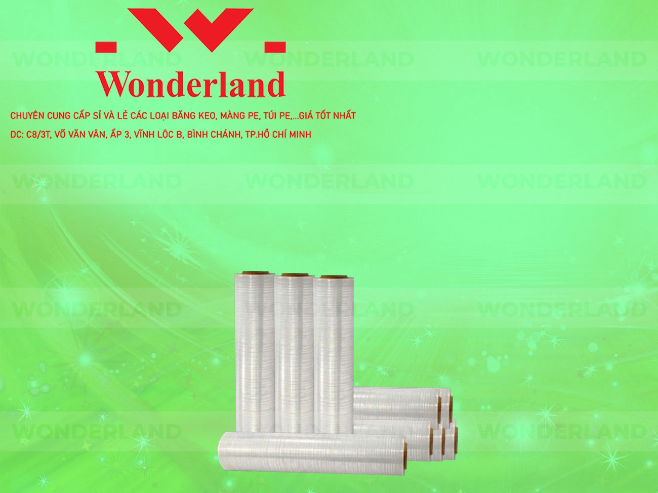 MÀNG PE TRẮNG 3.1KG LÕI 200G CHẤT LƯỢNG CAO WONDERLAND GIÁ SỈ TỐT NHẤT