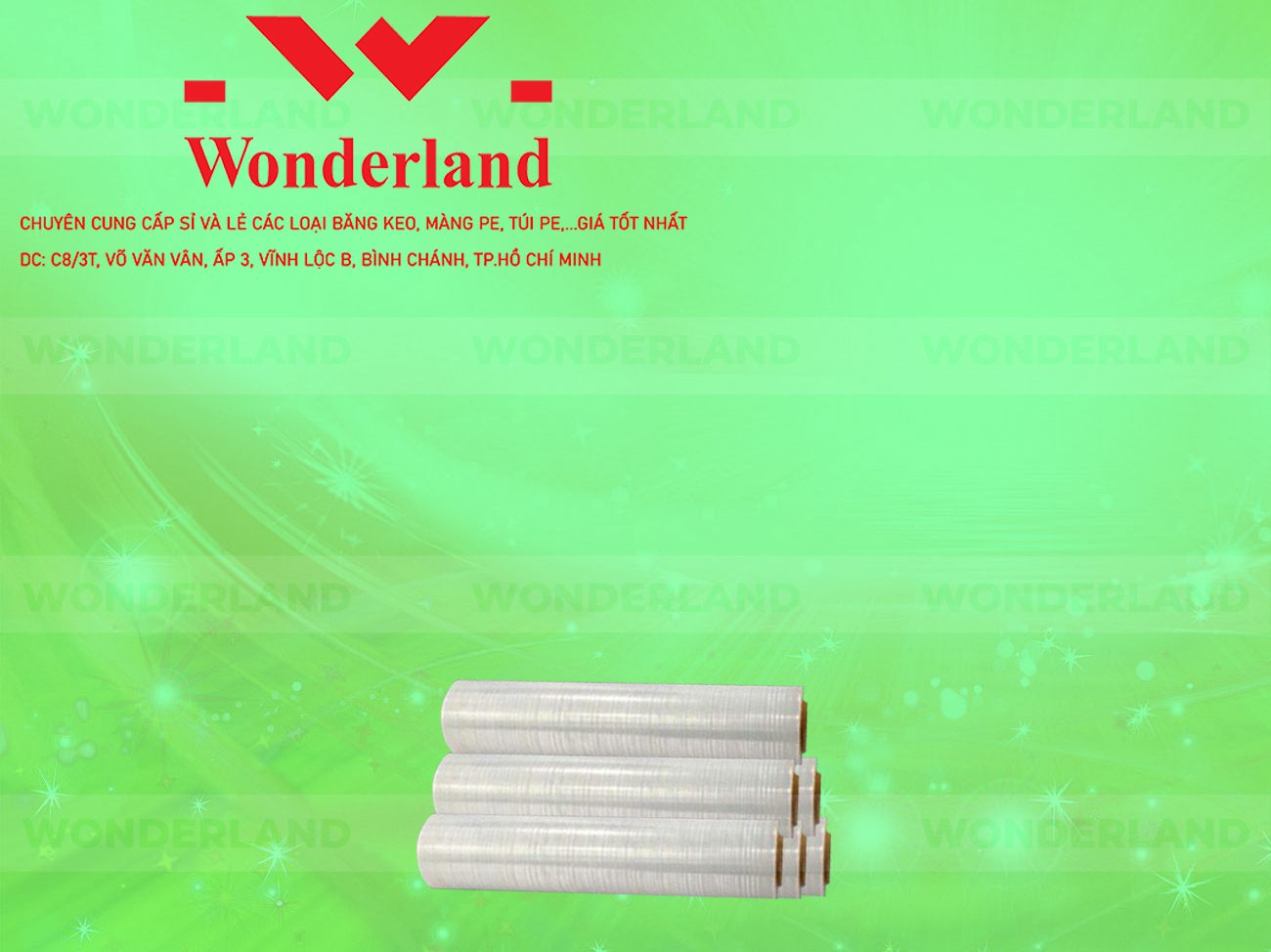 MÀNG PE TRẮNG 3.1KG LÕI 200G CHẤT LƯỢNG CAO WONDERLAND