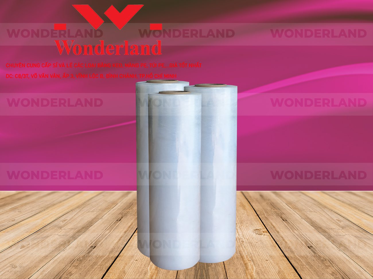 MÀNG PE TRẮNG 3.2KG LÕI 200G CHẤT LƯỢNG CAO WONDERLAND GIÁ SỈ TỐT NHẤT
