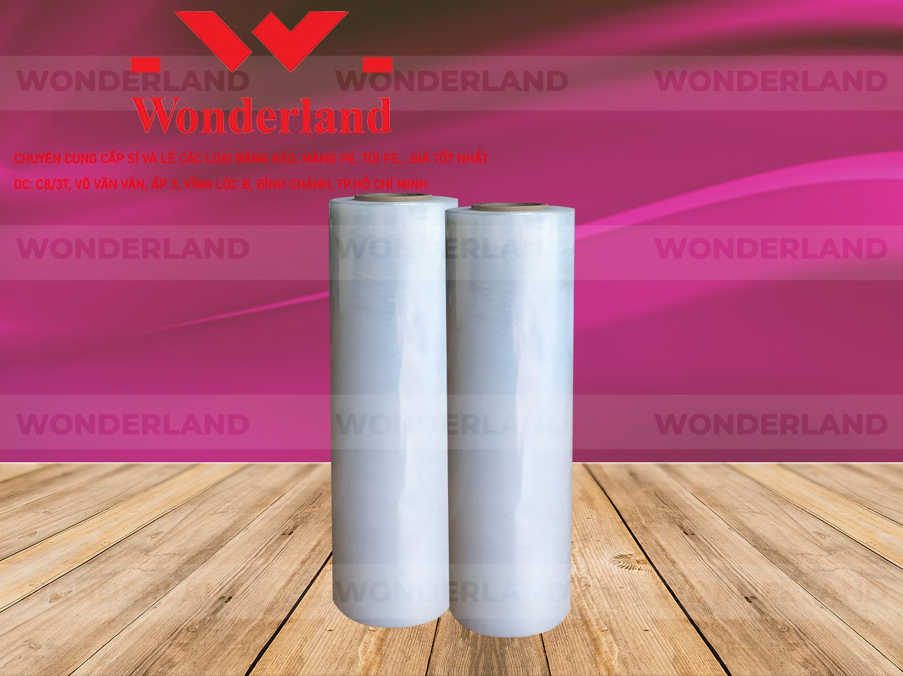 MÀNG PE TRẮNG 3.2KG LÕI 200G CHẤT LƯỢNG CAO WONDERLAND