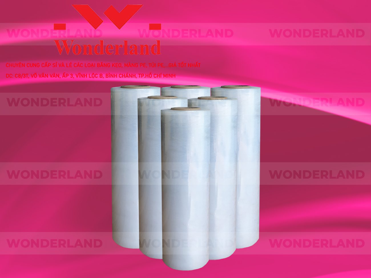 MÀNG PE TRẮNG 3.4KG LÕI 200G CHẤT LƯỢNG CAO WONDERLAND GIÁ SỈ TỐT NHẤT