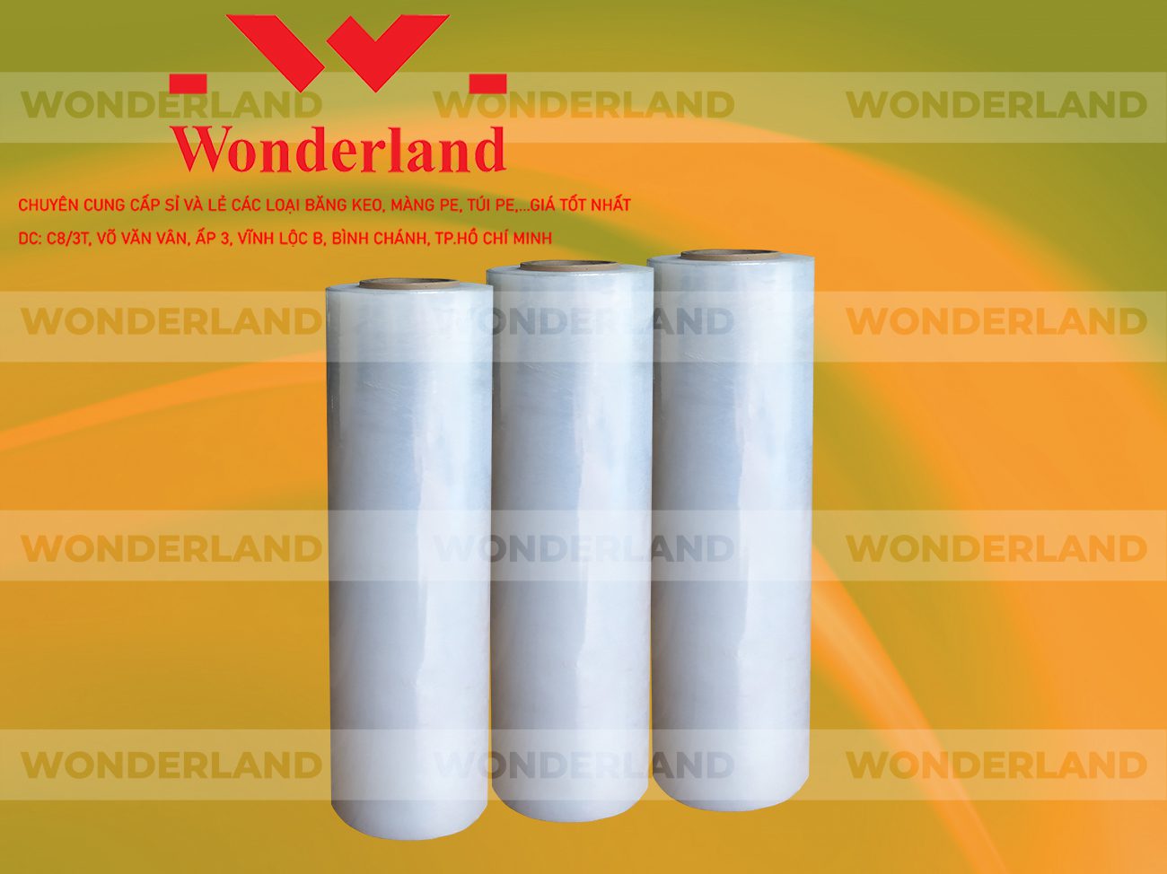 MÀNG PE TRẮNG 3.6KG LÕI 200G CHẤT LƯỢNG CAO WONDERLAND