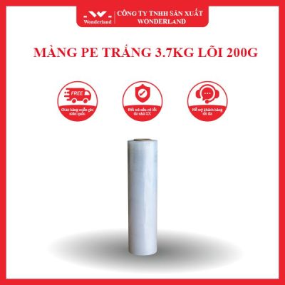 MÀNG PE TRẮNG 3.7KG LÕI 200G WONDERLAND