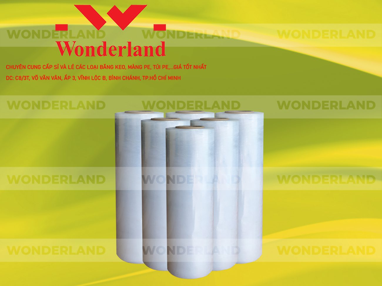 MÀNG PE TRẮNG 3.7KG LÕI 200G CHẤT LƯỢNG CAO WONDERLAND GIÁ SỈ TỐT NHẤT