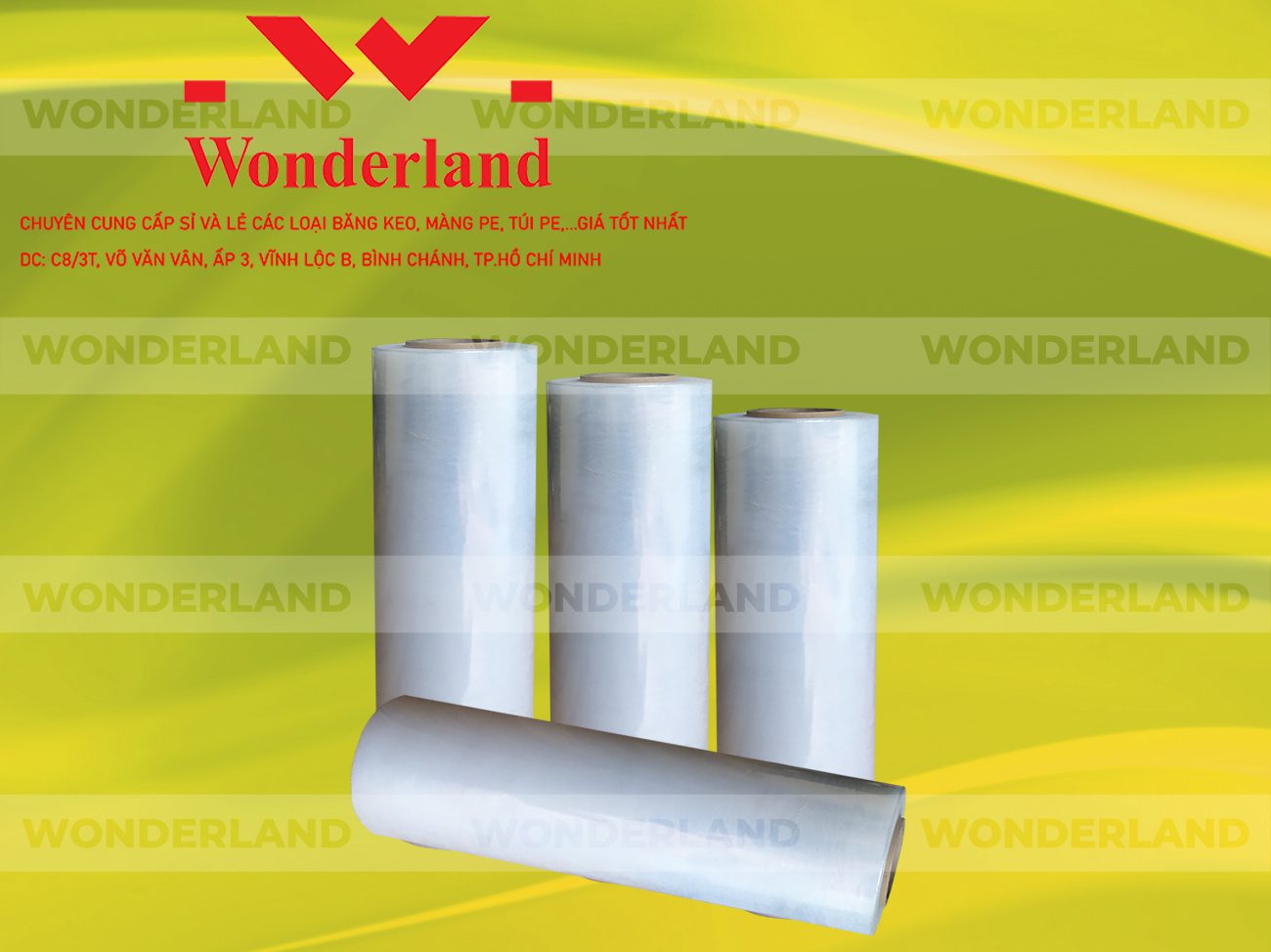 MÀNG PE TRẮNG 3.7KG LÕI 200G CHẤT LƯỢNG CAO WONDERLAND