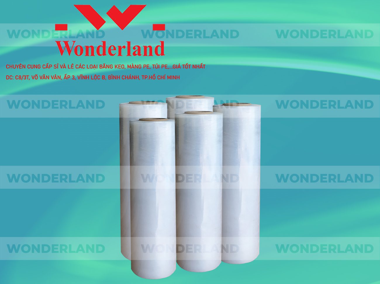 MÀNG PE TRẮNG 3.9KG LÕI 200G CHẤT LƯỢNG CAO WONDERLAND GIÁ SỈ TỐT NHẤT