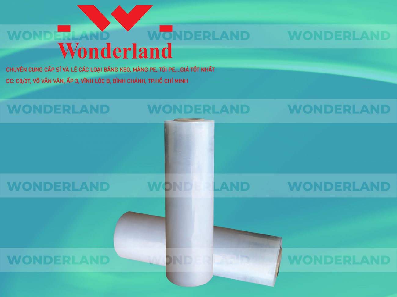 MÀNG PE TRẮNG 3.9KG LÕI 200G CHẤT LƯỢNG CAO WONDERLAND