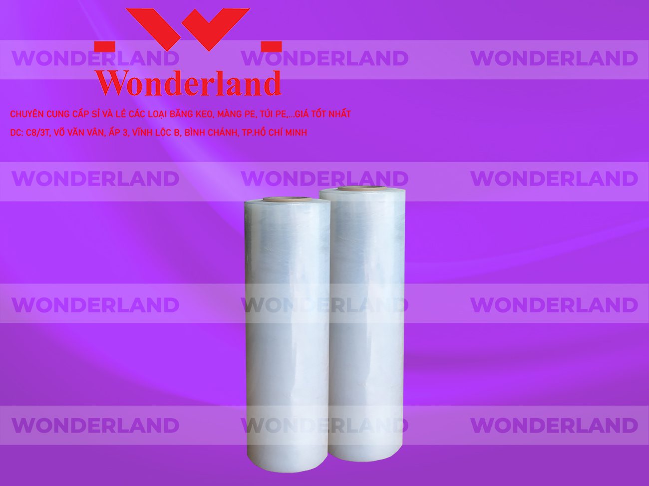 MÀNG PE TRẮNG 4.0KG LÕI 200G CHẤT LƯỢNG CAO WONDERLAND