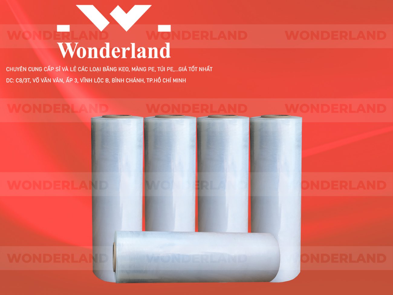 MÀNG PE TRẮNG 4.2KG LÕI 200G CHẤT LƯỢNG CAO WONDERLAND