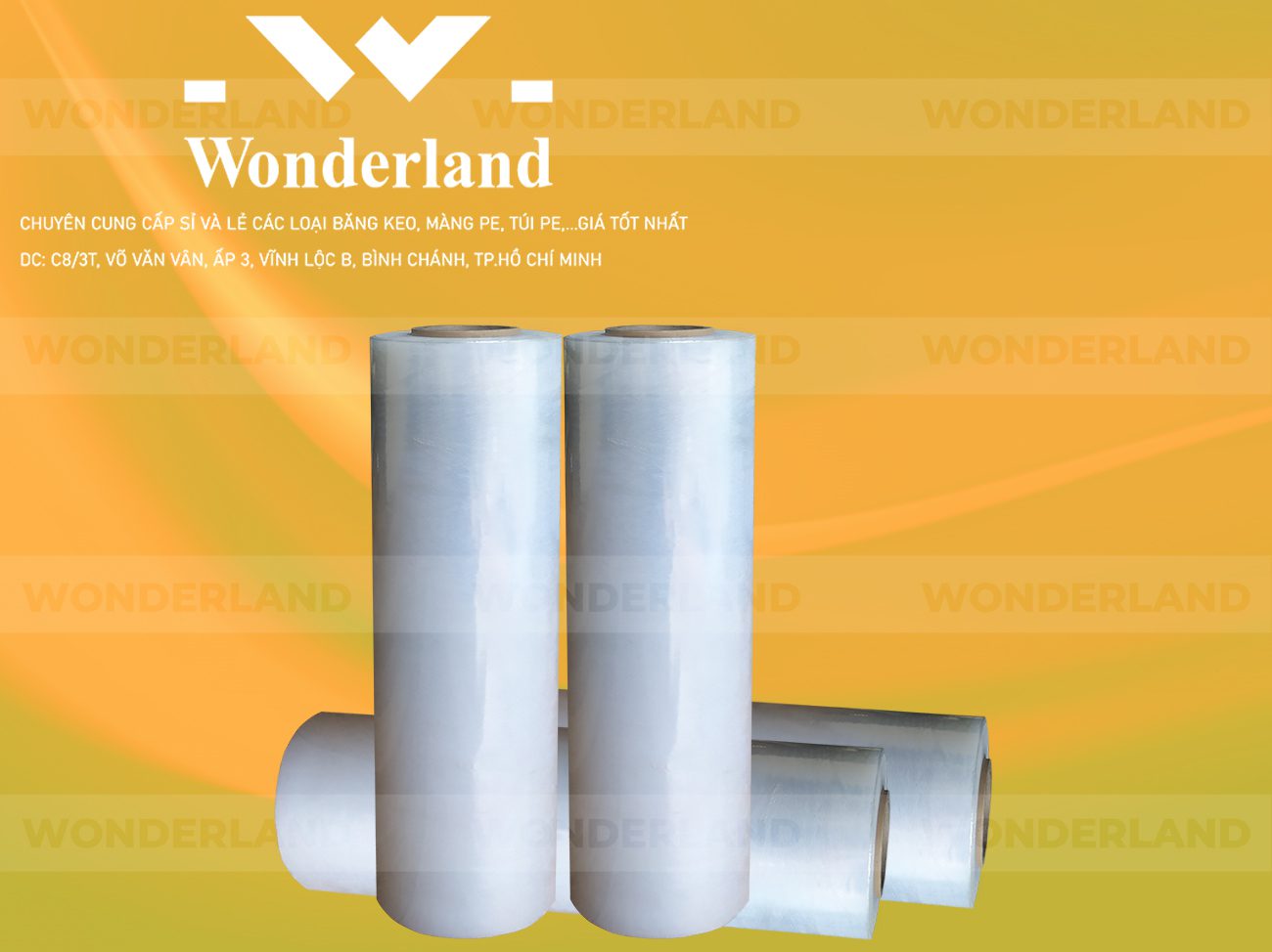 MÀNG PE TRẮNG 4.3KG LÕI 200G CHẤT LƯỢNG CAO WONDERLAND GIÁ SỈ TỐT NHẤT